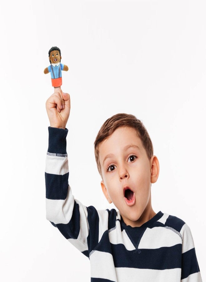 JUSTQUNSEEN Finger Puppet Family Finger Puppet,6pcs Cute Puppet Mini Plush Toys Teaching Show,Soft Puppet for Kids Family Members Role Playing Birthday Party (African Style) - Image 5